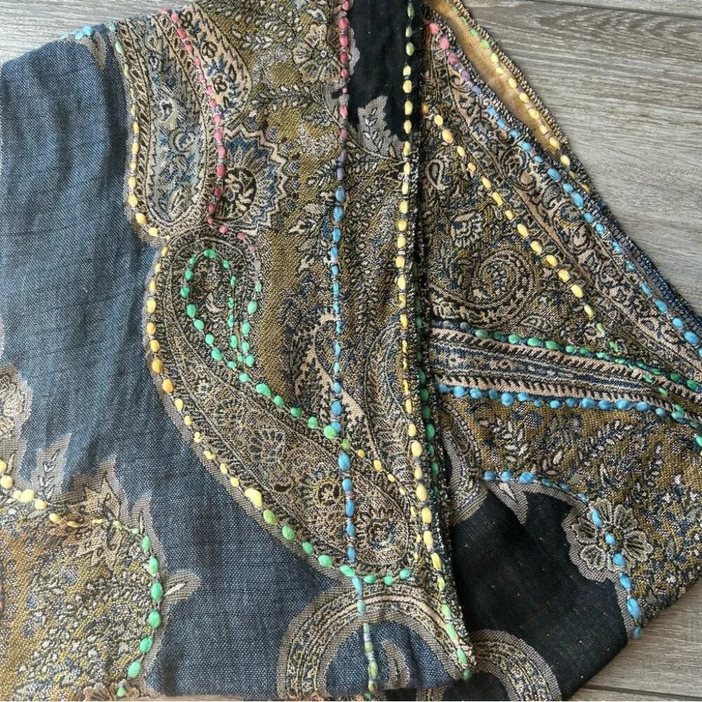 Baba Boho Paisley Colorful Infinity Scarf - Picture 5 of 9